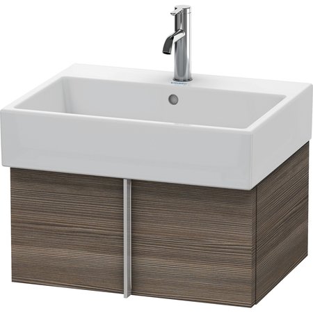 Duravit Vero Air One Drawer Wall-Mount Vanity Unit Dark Brushed Oak VA612407272